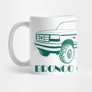 Bronco Girl 1992-1996 Dark Teal Print Mug